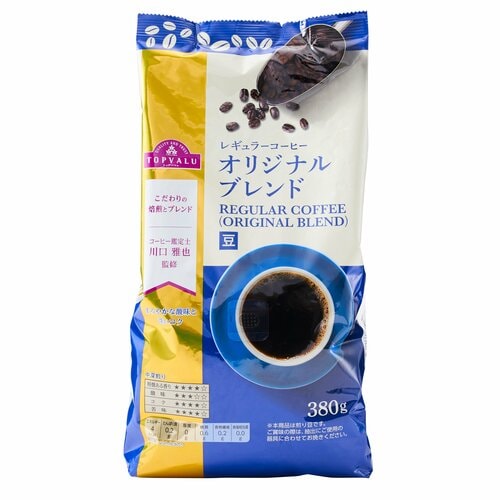 コーヒー豆おすすめ トップバリュ レギュラーコーヒー オリジナルブレンド 豆  イメージ