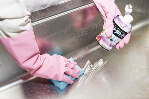 STEP2:酸性のクリーナーで水垢汚れを落とす おすすめ掃除洗剤おすすめ イメージ