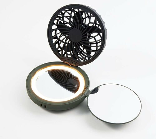 2種類の鏡とLEDライト付き