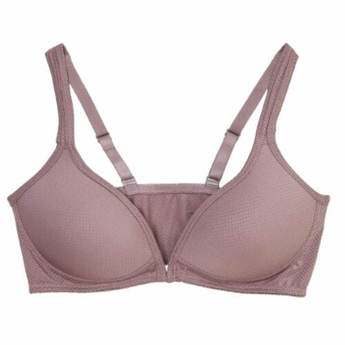 夏のブラジャーおすすめ ニッセン 吸汗速乾メッシュ フロントホックシームレスブラジャー2枚組 イメージ