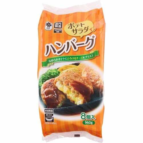 神戸物産 ポテトサラダインハンバーグ イメージ1