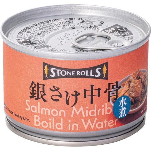 鮭缶おすすめ STIフードホールディングス ストンロルズ銀さけ中骨水煮 イメージ