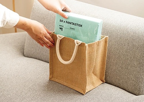 新サイズ登場!無印良品「ジュートマイバッグA6」