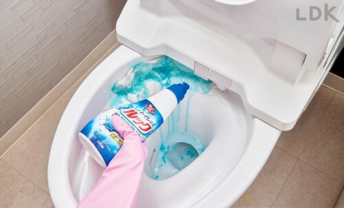 STEP6:翌日に酸性のルックで同様に洗う トイレ洗剤おすすめ イメージ