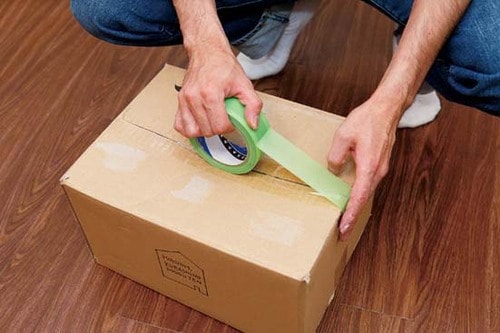 ④カウネット「仮止めテープ」開封しやすさも重要なポイントです イメージ