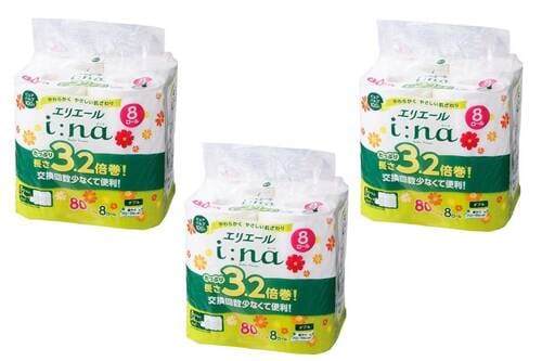 大王製紙「エリエール i:na 3.2倍巻 ダブル」24ロールを5名様に イメージ