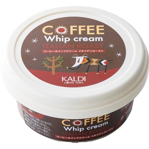 カルディおすすめ カルディオリジナル コーヒーホイップクリーム イタリアンロースト イメージ1