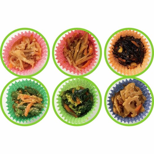 お弁当向け冷凍食品おすすめ ニッスイ 自然解凍でおいしい! 6種の和惣菜 イメージ2