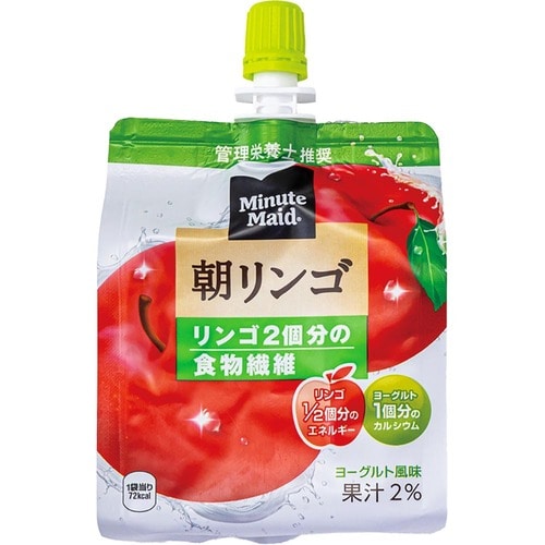 ゼリー飲料おすすめ 日本コカ･コーラ ミニッツメイド 朝リンゴ イメージ