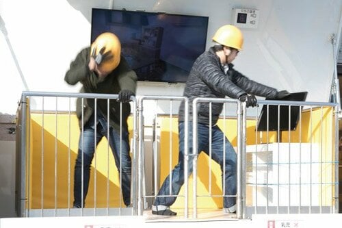 起震車で地震の揺れを本格再現してテスト イメージ2