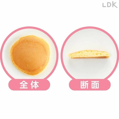 全体・断面 ホットケーキミックスおすすめ イメージ