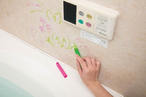 ［実力ナシ！］お風呂で使える クレヨンは発色がビミョーでした イメージ