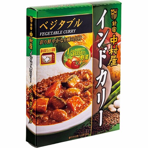 高級レトルトカレーおすすめ 新宿中村屋 インドカリー ベジタブル イメージ