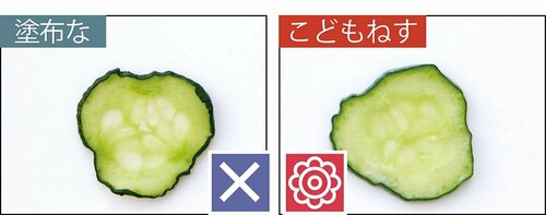 薄切りきゅうりが3時間後もうるおってる！ イメージ