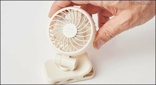 上下左右に回転できる! 携帯扇風機おすすめ イメージ