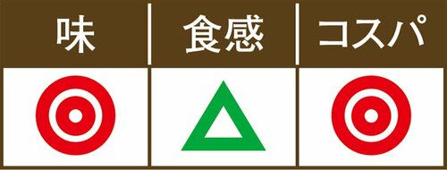 【B評価】西友は食感が固めでちょっとザンネン… イメージ