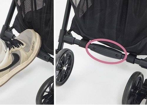 ステップ付きだから段差もラクに乗り越えられる イメージ