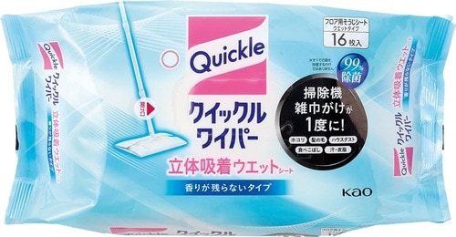 【おすすめアイテム】花王「クイックルワイパー 立体吸着ウェットシート」 イメージ