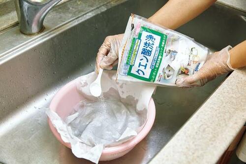 蛇口の水垢汚れにはクエン酸のラップパック イメージ2