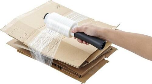 たまった段ボールが10秒でまとまる！ 「束ねるラップ」 イメージ