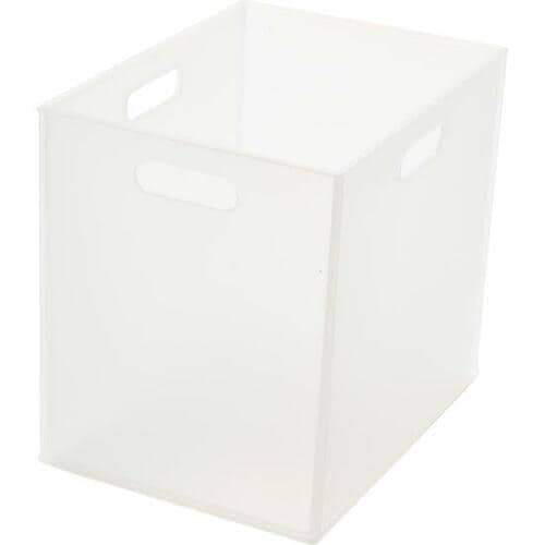 食料品をイン！ ニトリ「DAY Value 収納ケース Nインボックス（W） タテハーフ（クリア）」 イメージ