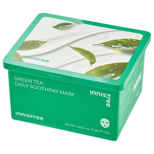 シートマスクおすすめ イニスフリー グリーンティーシード ヒアルロン デイリー マスク イメージ