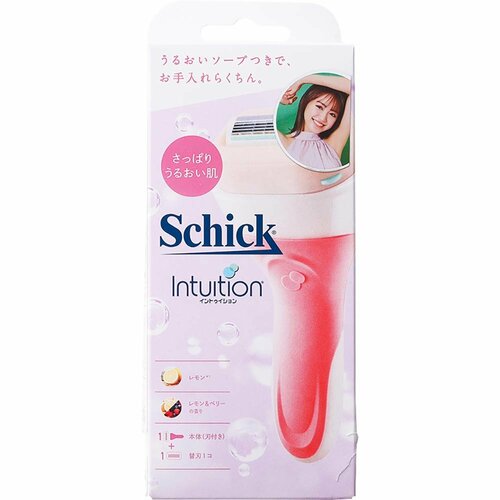 女性用T字カミソリおすすめ シック イントゥイション さっぱりうるおい肌 イメージ2