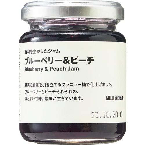 無印良品「素材を生かしたジャムブルーベリー＆ピーチ」 イメージ