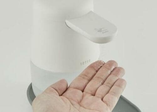 ちょうど良い噴霧量 キングジム「アルコールディスペンサーテッテ TE500」 イメージ2