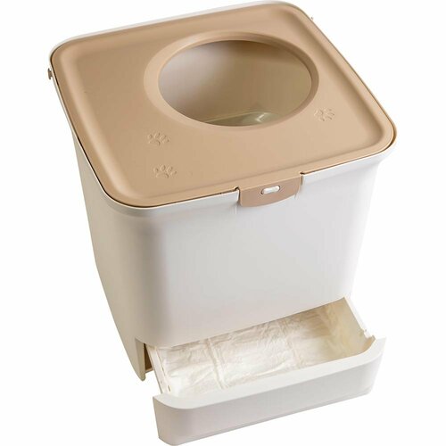 猫用トイレおすすめ アイリスオーヤマ お部屋のにおい クリア消臭 猫用システムトイレ 上からタイプ イメージ
