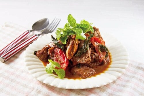 マイタケがお肉をやわらかく！ じっくりほぐして旨味を増します イメージ