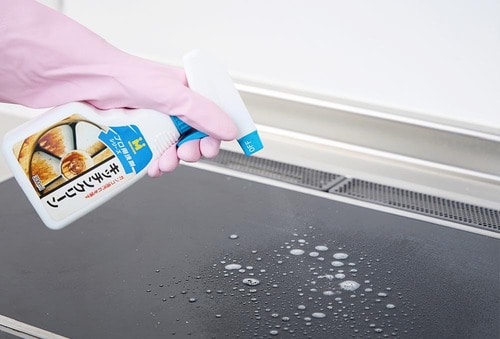 1:洗剤をかけてラップして放置 イメージ