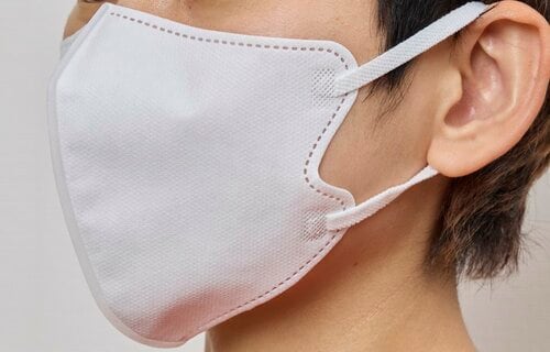 幅広のゴムで耳が痛くなりにくい 不織布マスクおすすめ イメージ