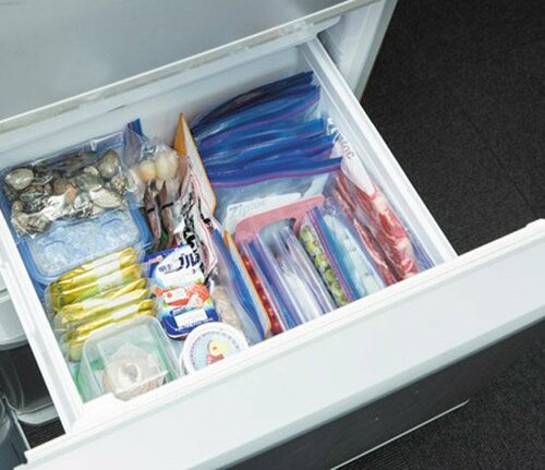 冷凍室での上手な保存は横冷凍→縦保存