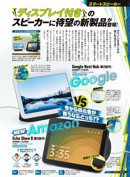 スマートスピーカー。Amazon vs グーグル、どっちを選ぶ? スマートスピーカーおすすめ イメージ