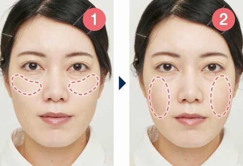塗り方を変えれば小顔に見える チークおすすめ イメージ