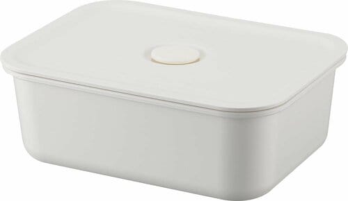 無印良品「ポリプロピレン保存容器になるバルブ付弁当箱・白 レクタングラー/約325ml」 イメージ