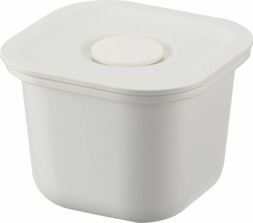 無印良品「ポリプロピレン保存容器になるバルブ付弁当箱・白 スクエア/約70ml」 イメージ