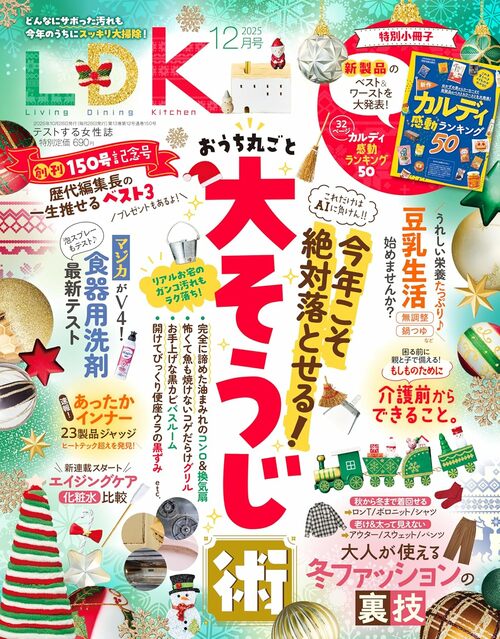 12月号特集は「今年こそ絶対落とせる!大そうじ術」 イメージ