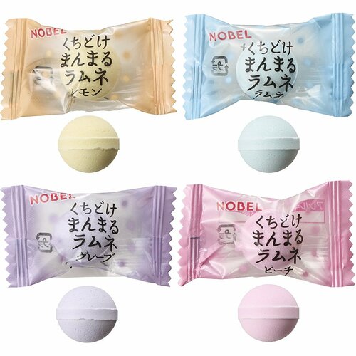 ラムネ菓子おすすめ ノーベル製菓 くちどけまんまるラムネ 4種アソート イメージ2
