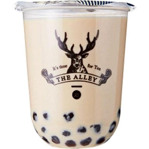 タピオカの硬めの食感に対してミルクが少し弱い“THE ALLEY” タピオカミルクティーおすすめ イメージ