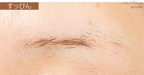 2色のペンシルを使って眉を描くポイント イメージ