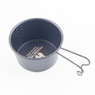 シェラカップおすすめ ピークス&ツリーズ 深型 シェラカップ 目盛り付き 燕三条製 300ml 深型ブラック イメージ