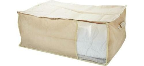 薄くて入れにくいのがネックカインズの毛布・敷きパッド袋 イメージ