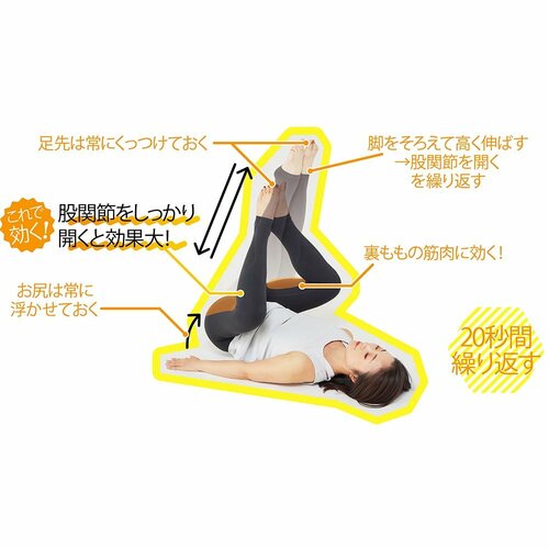 股関節をしっかり開くと効果大! ズボラストレッチおすすめ イメージ