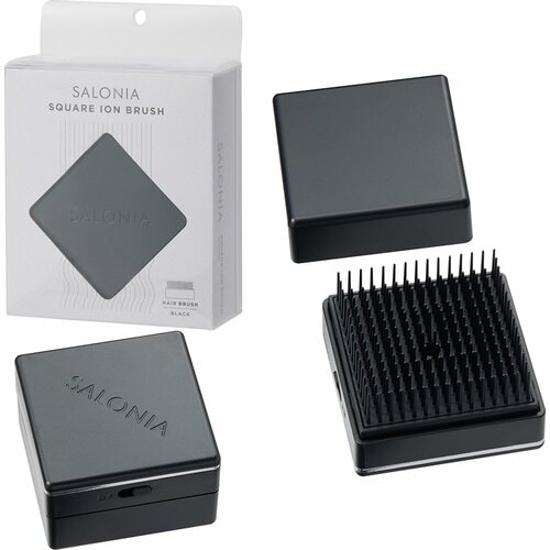 電動ヘアブラシおすすめ サロニア スクエアイオンブラシ イメージ