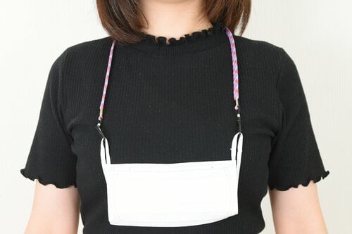 Mormorbink 多機能フェイスシールドストラップ着用カット