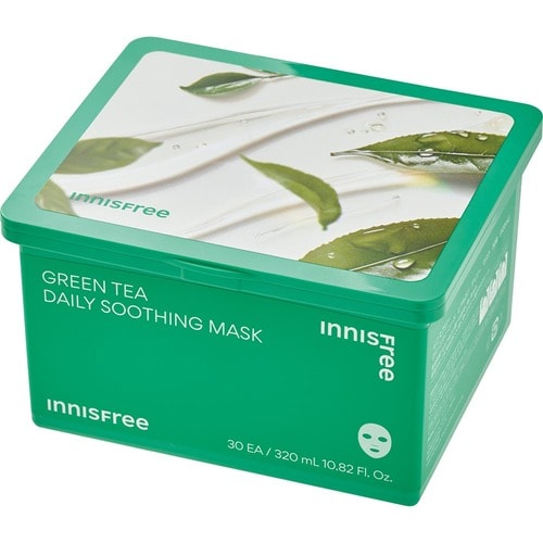 シートマスクおすすめ イニスフリー グリーンティーシード ヒアルロン デイリー マスク イメージ