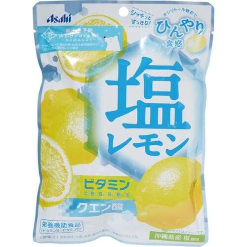 14位: ひんやり後にレモンがじわじわアサヒ「 塩レモンキャンディ」 塩飴おすすめ イメージ
