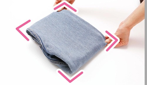 STEP3:四角に整える クローゼットの収納アイデアおすすめ イメージ